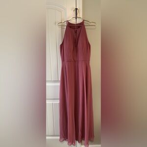 After Six Size 12 Elegant Pink Halter Dress